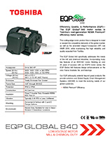 Toshiba EQP Global 840 Motors Brochure